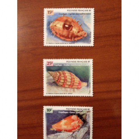 POLYNESIE NUM 503-505 ** MNH Coquillage ANNEE 1996