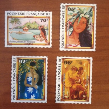 POLYNESIE NUM 520-523 ** MNH Tableau ANNEE 1996