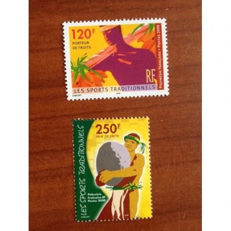 POLYNESIE NUM 625-626 ** MNH Sport ANNEE 2000