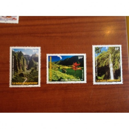 POLYNESIE NUM 634-636 ** MNH Nature ANNEE 2001