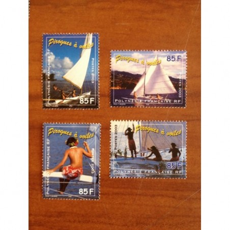 POLYNESIE NUM 690-693 ** MNH Voile ANNEE 2003