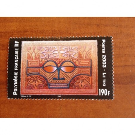 POLYNESIE NUM 703 ** MNH Tiki ANNEE 2003