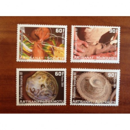 POLYNESIE NUM 713-716 ** MNH Artisanat ANNEE 2004