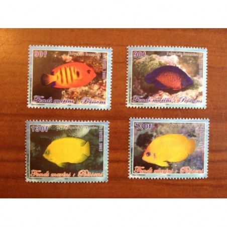 POLYNESIE NUM 744-747 ** MNH Faune Poisson Fish ANNEE 2005