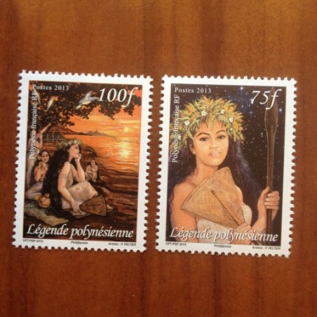 POLYNESIE NUM 1017-1018 ** MNH Journee de la femme Vahine ANNEE 2013