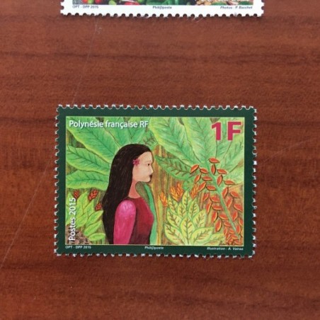 POLYNESIE NUM 1088 ** MNH Femme arbre ANNEE 2015