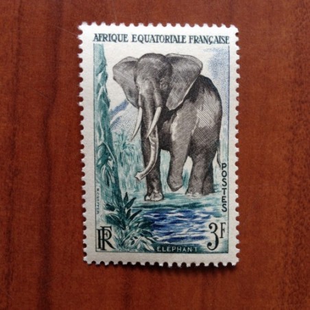 AEF 240 ** MNH Elephant en 1957