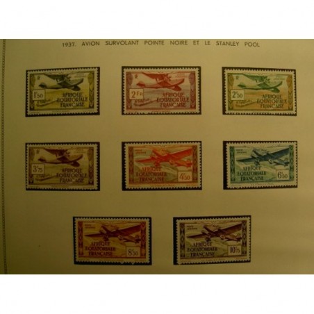 AEF PA 1-8 ** MNH Paysage en 1937