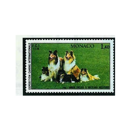 Monaco Num 1280 ** MNH Chien Collie  année 1981