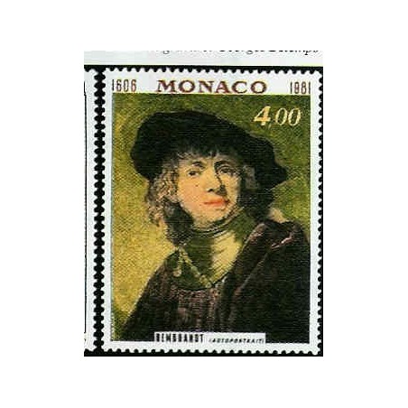 Monaco Num 1294 ** MNH Tableaux Rembrandt  année 1981