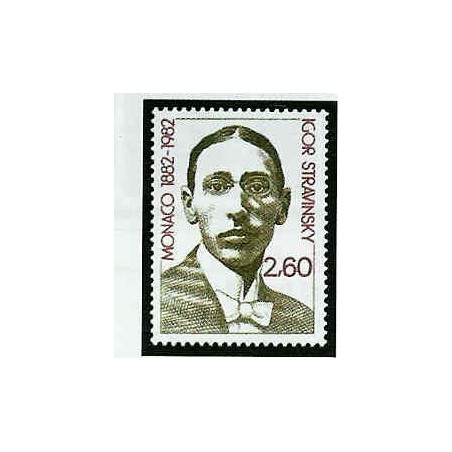 Monaco Num 1346 ** MNH Stravinsky musique  année 1982