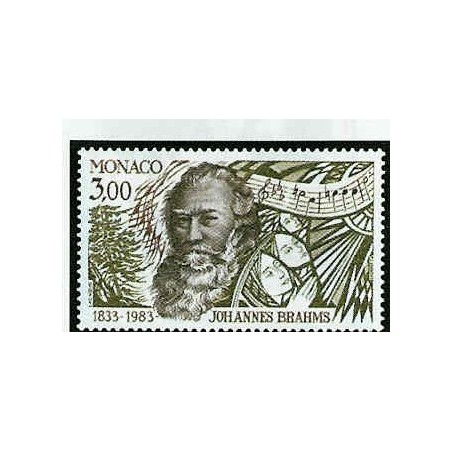 Monaco Num 1389 ** MNH J Brahms  année 1983