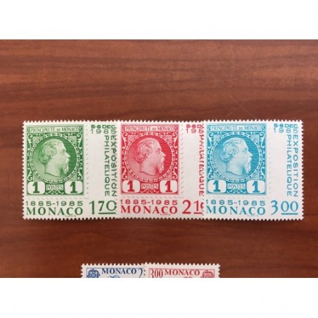 Monaco Num 1456-1458 ** MNH année 1985