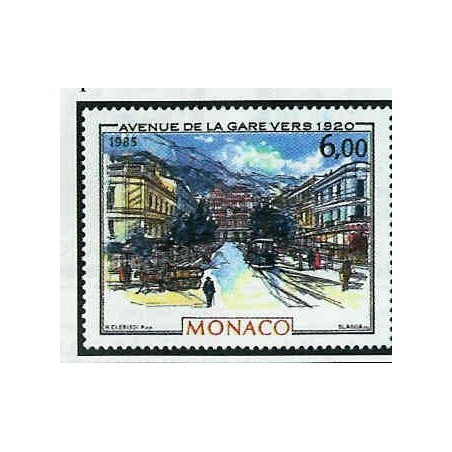 Monaco Num 1493 ** MNH Tableaux Belle epoque année 1985