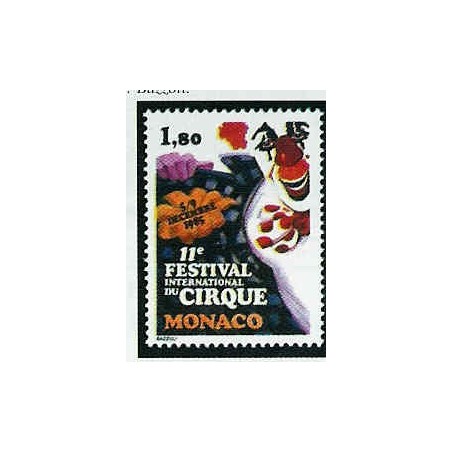 Monaco Num 1496 ** MNH Cirque Clown année 1985