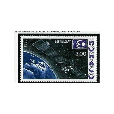 Monaco Num 1505 ** MNH Terre Satellite année 1985