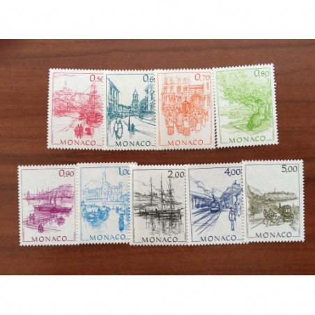 Monaco Num 1510-1518 ** MNH Monaco Autrefois année 1986