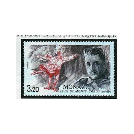 Monaco Num 1533 ** MNH Danse Diaghilev année 1986