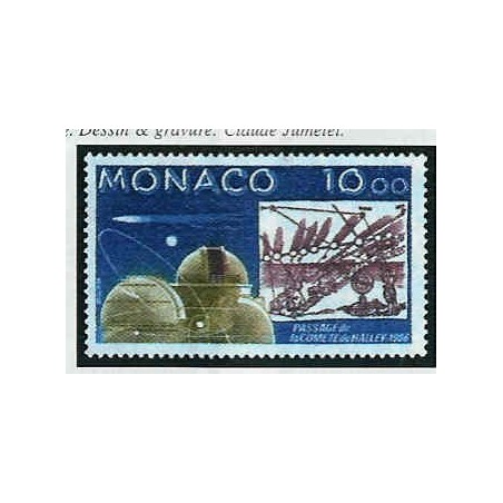 Monaco Num 1536 ** MNH Comete de Halley année 1986