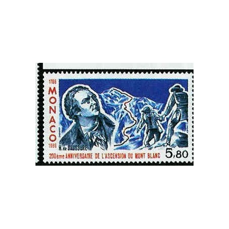 Monaco Num 1556 ** MNH alpinisme année 1986