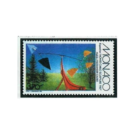 Monaco Num 1578 ** MNH Mobile de Calder année 1987