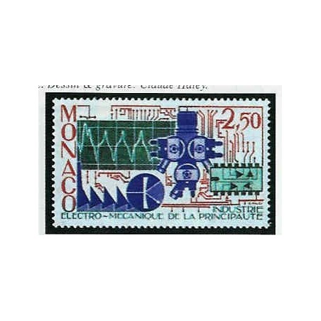 Monaco Num 1601 ** MNH Mecanique année 1987