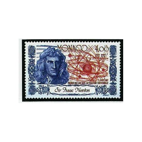 Monaco Num 1607 ** MNH Isaac Newton année 1987