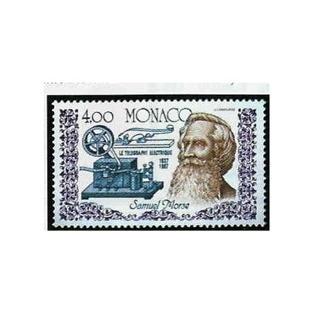 Monaco Num 1608 ** MNH  Samuel Morse année 1987