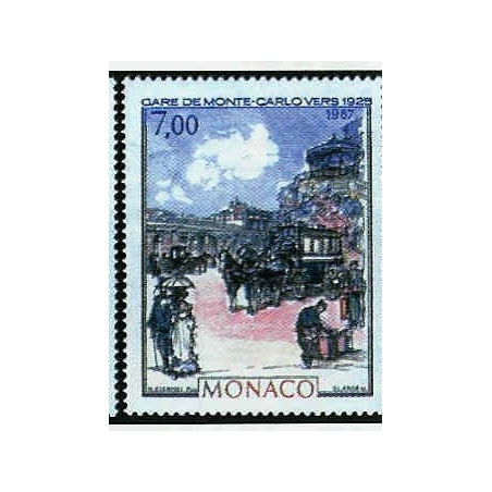 Monaco Num 1612 ** MNH Tableaux Belle epoque année 1987