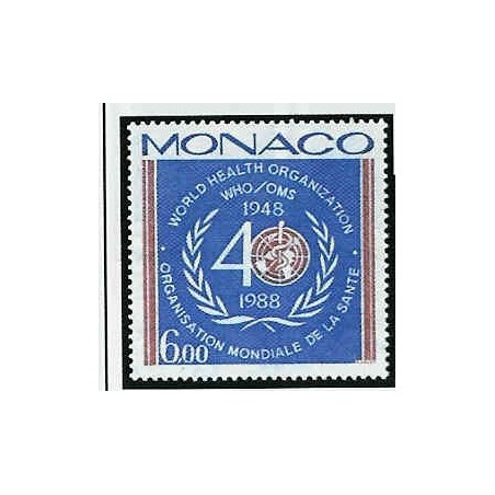 Monaco Num 1636 ** MNH OMS année 1988