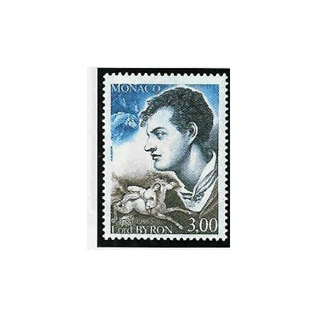 Monaco Num 1655 ** MNH lord Byron année 1988