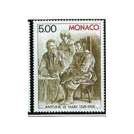 Monaco Num 1658 ** MNH Tableaux Le Nain année 1988