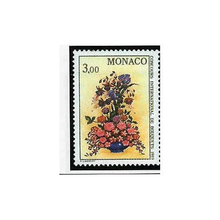 Monaco Num 1660 ** MNH Bouquet année 1988