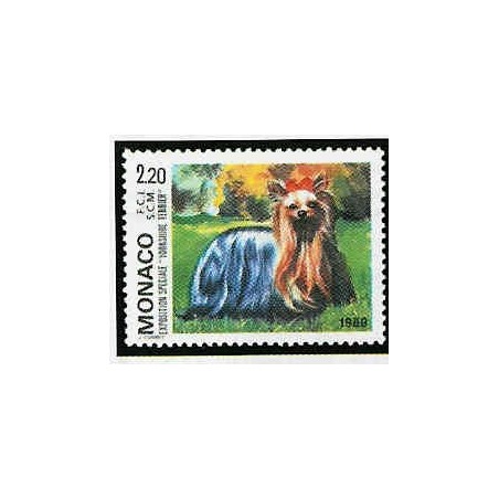 Monaco Num 1676 ** MNH Chien  Yorkshire terrier  année 1989