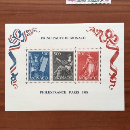 Monaco Num 1688-1690 ** MNH revolution  année 1989