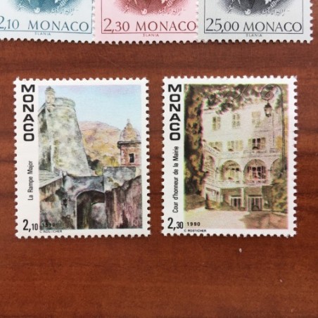 Monaco Num 1708-1709 ** MNH aquarelle  année 1990