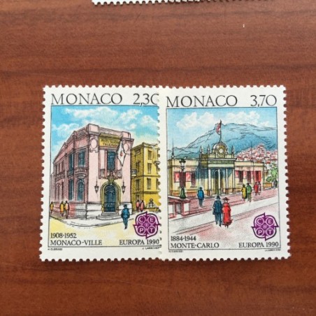 Monaco Num 1724-1725 ** MNH Europa  année 1990