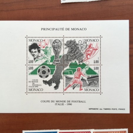 Monaco Num 1726-1729 ** MNH Foot Italie  année 1990