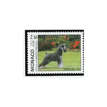 Monaco Num 1760 ** MNH Chien  Schnauzer  année 1991