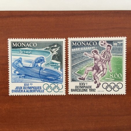 Monaco Num 1811-1812 ** MNH JO année 1992