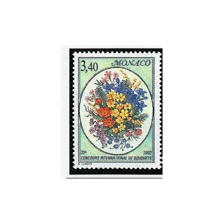 Monaco Num 1815 ** MNH Bouquet année 1992