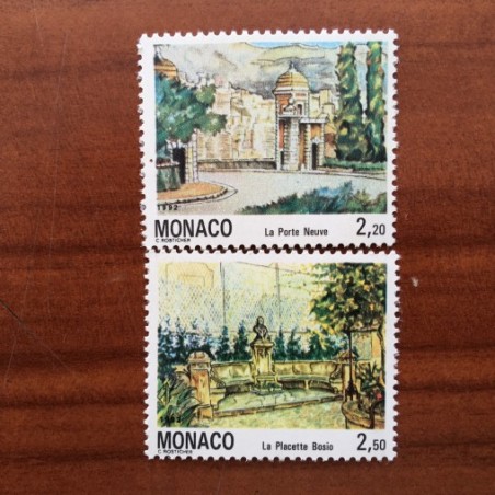 Monaco Num 1832-1833 ** MNH aquarelle année 1992