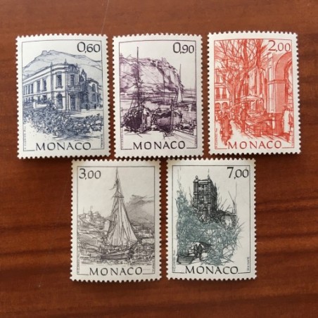 Monaco Num 1834-1838 ** MNH Monaco Autrefois année 1992