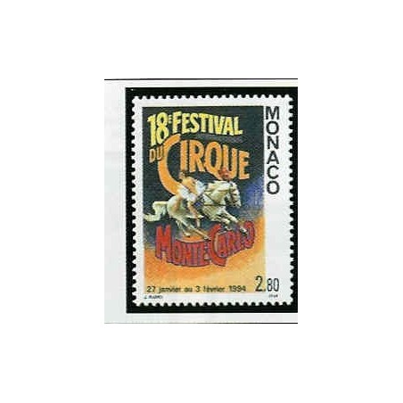 Monaco Num 1923 ** MNH Cirque cheval année 1994