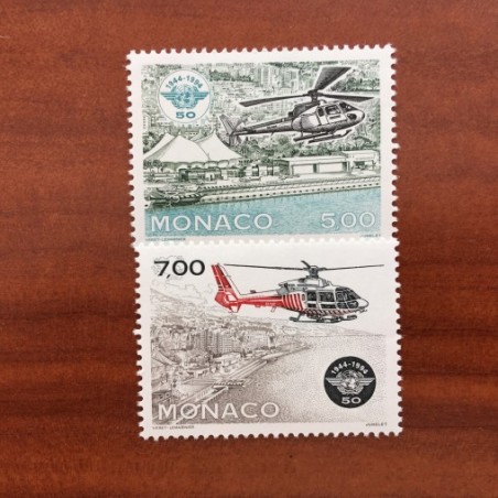 Monaco Num 1951-1952 ** MNH helicoptere année 1994