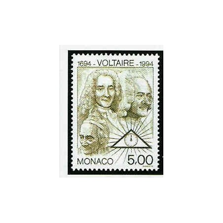 Monaco Num 1962 ** MNH Voltaire Maçon année 1994