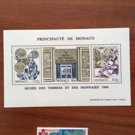 Monaco Num 2060-2062 ** MNH Musée des timbres année 1996