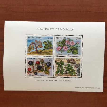 Monaco Num 2072-2075 ** MNH Ronce flore année 1996