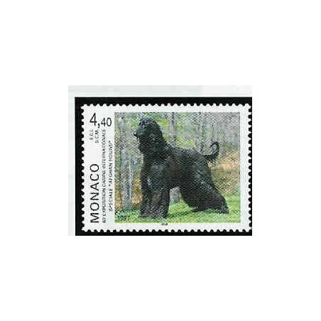 Monaco Num 2079 ** MNH Chien Afghan année 1996