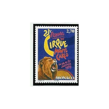 Monaco Num 2180 ** MNH Cirque lion année 1998